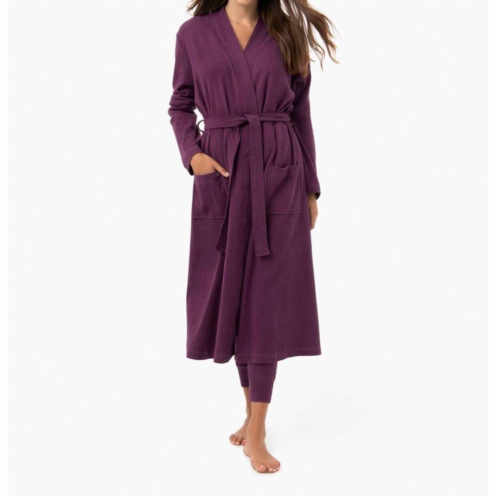 NEW UNDER THE CANOPY organic robe in grape